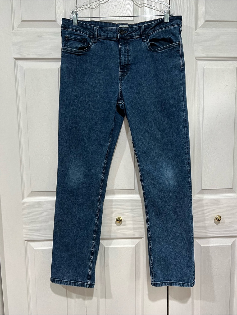 💙 Weatherproof 365 Max Relaxed Fit Blue Denim Jeans - 38 x 34 (01468)